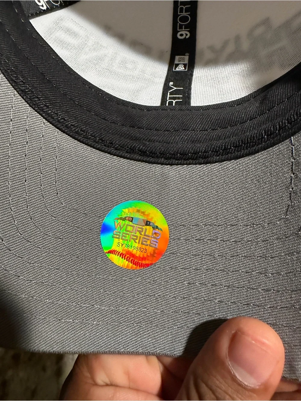 New Era White & Gray Houston Astros Division Champions 9FORTY Cap